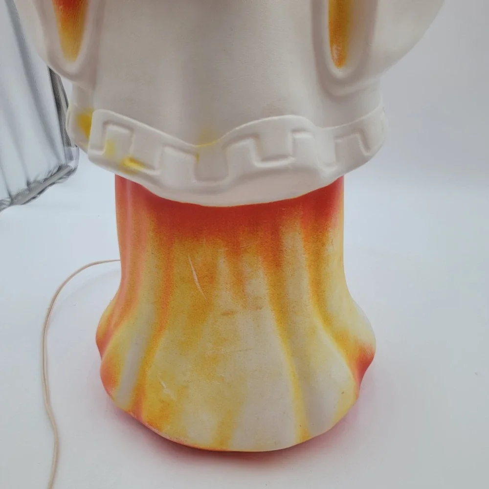 VTG Christmas Choir Girl Blow Mold Light Up Holiday Decor 30